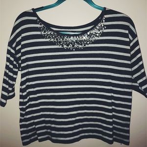 ABERCROMBIE & FITCH JEWELED LONG SLEEVE
